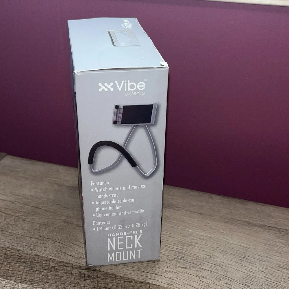 Vibe Lazy Neck Phone Holder, Hands-Free Universal Cell Phone Mount for Bed/Table